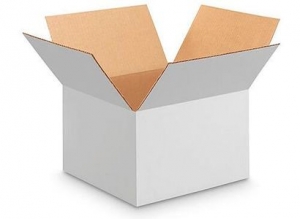 Белая картонная коробка 520x260x210