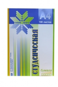 Бумага студенческая 100 л. ф. А4 80 г/м2